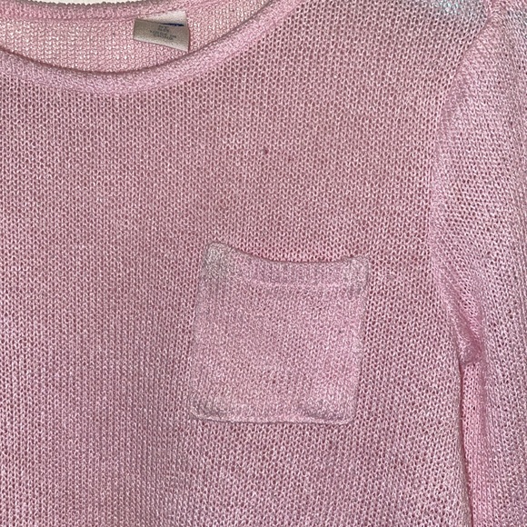 3 for 15 Old Navy pink knit lightweight sweater - Picture 3 of 4